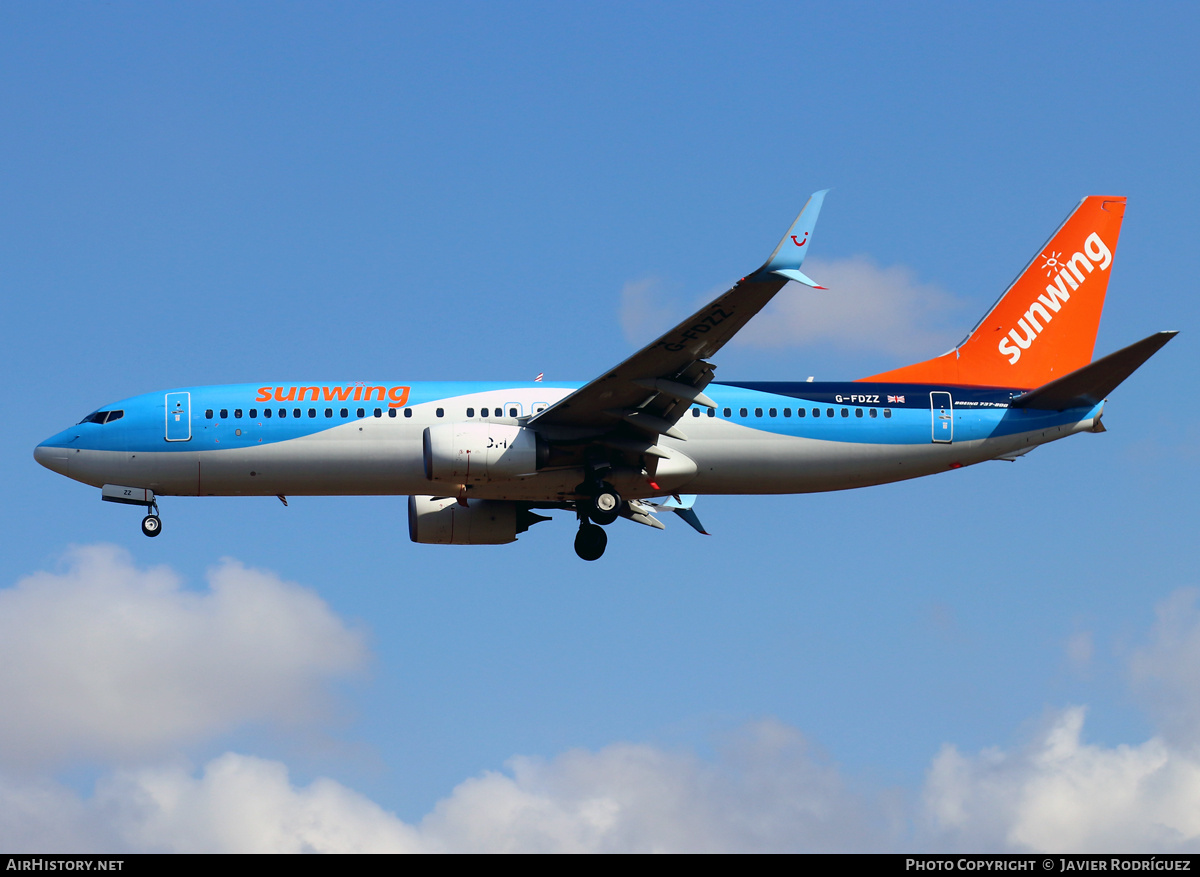 Aircraft Photo of G-FDZZ | Boeing 737-8K5 | Sunwing Airlines | AirHistory.net #743546