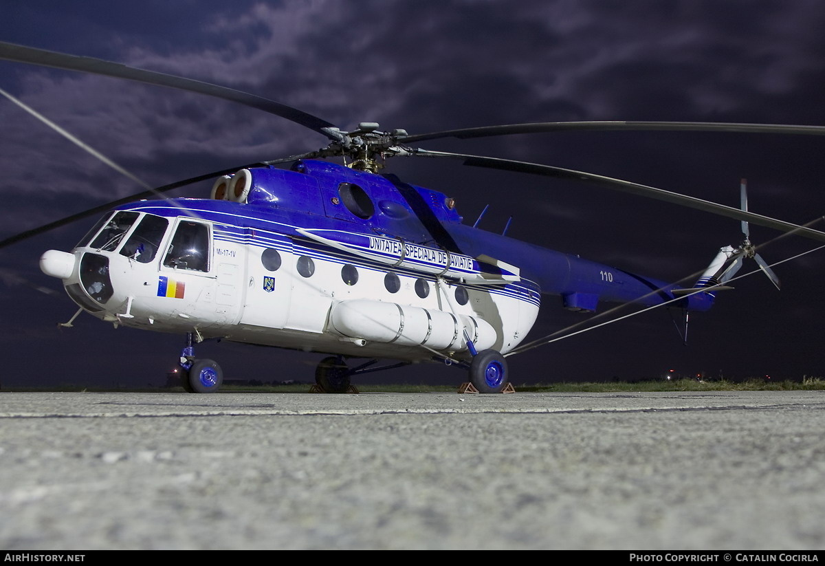 Aircraft Photo of 110 | Mil Mi-17-1VA | Romania - IGAv | AirHistory.net #743612