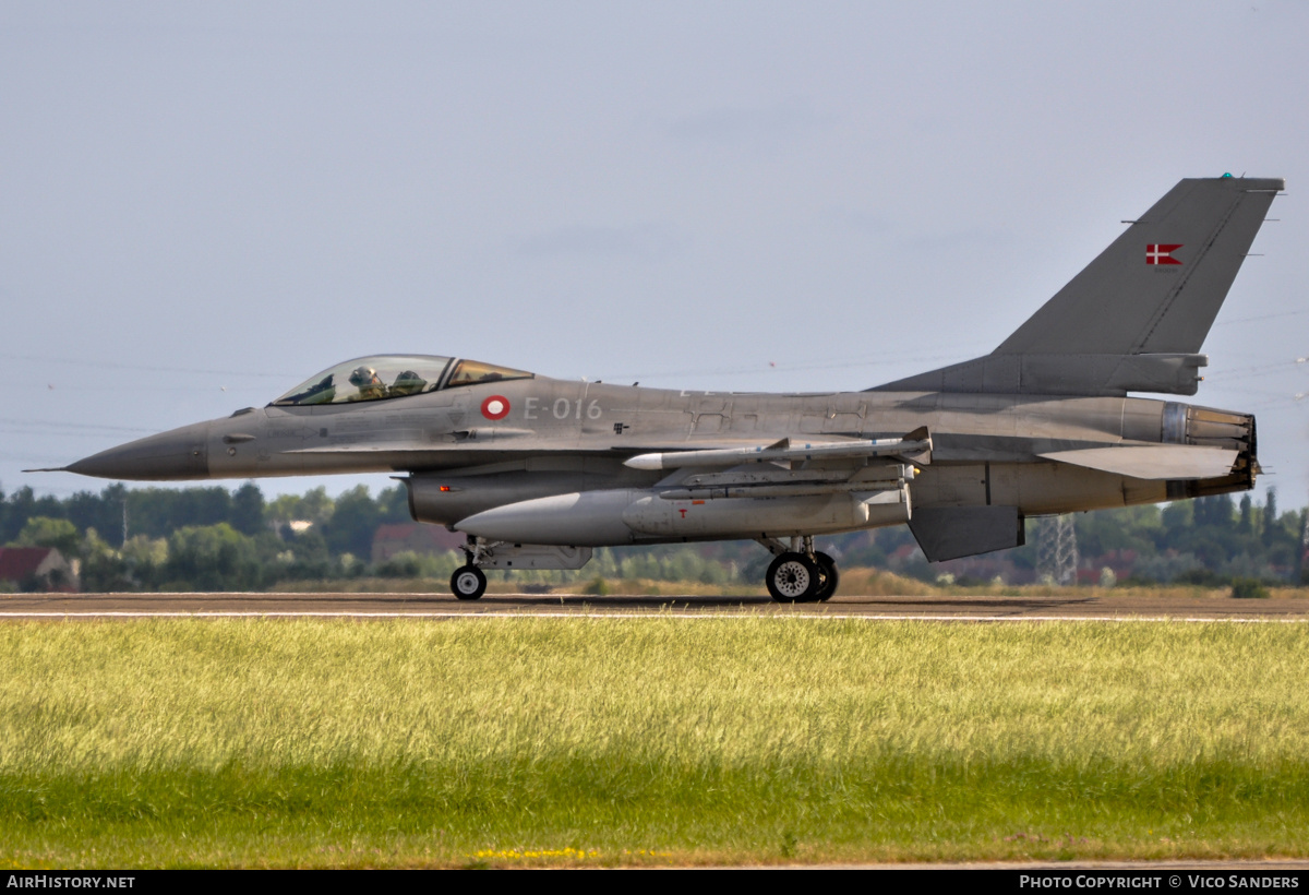 Aircraft Photo of E-016 | General Dynamics F-16AM Fighting Falcon | Denmark - Air Force | AirHistory.net #743678