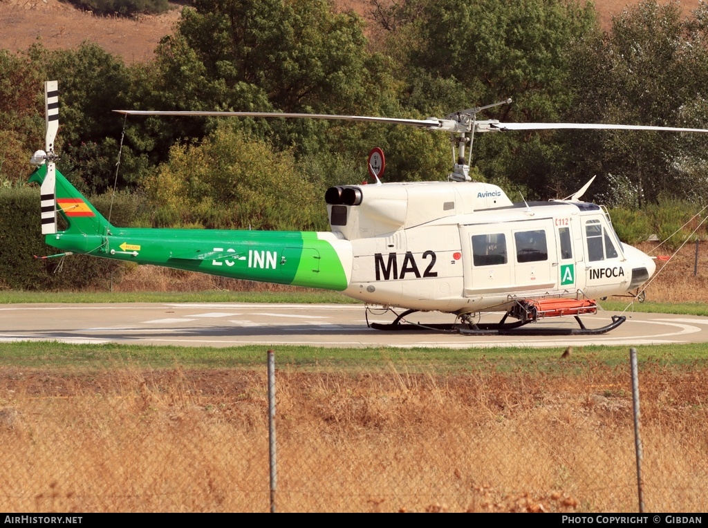 Aircraft Photo of EC-INN | Bell 212 Twin Two-Twelve | Avincis | INFOCA - Incendios Forestales de Andalucía | AirHistory.net #743713