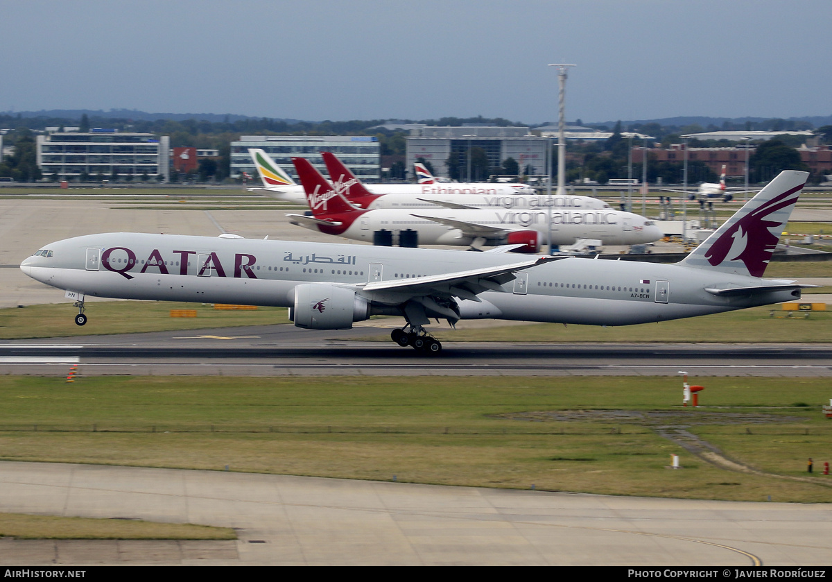 Aircraft Photo of A7-BEN | Boeing 777-300/ER | Qatar Airways | AirHistory.net #743739