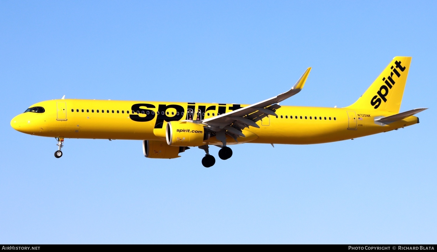 Aircraft Photo of N725NK | Airbus A321-271NX | Spirit Airlines | AirHistory.net #743759