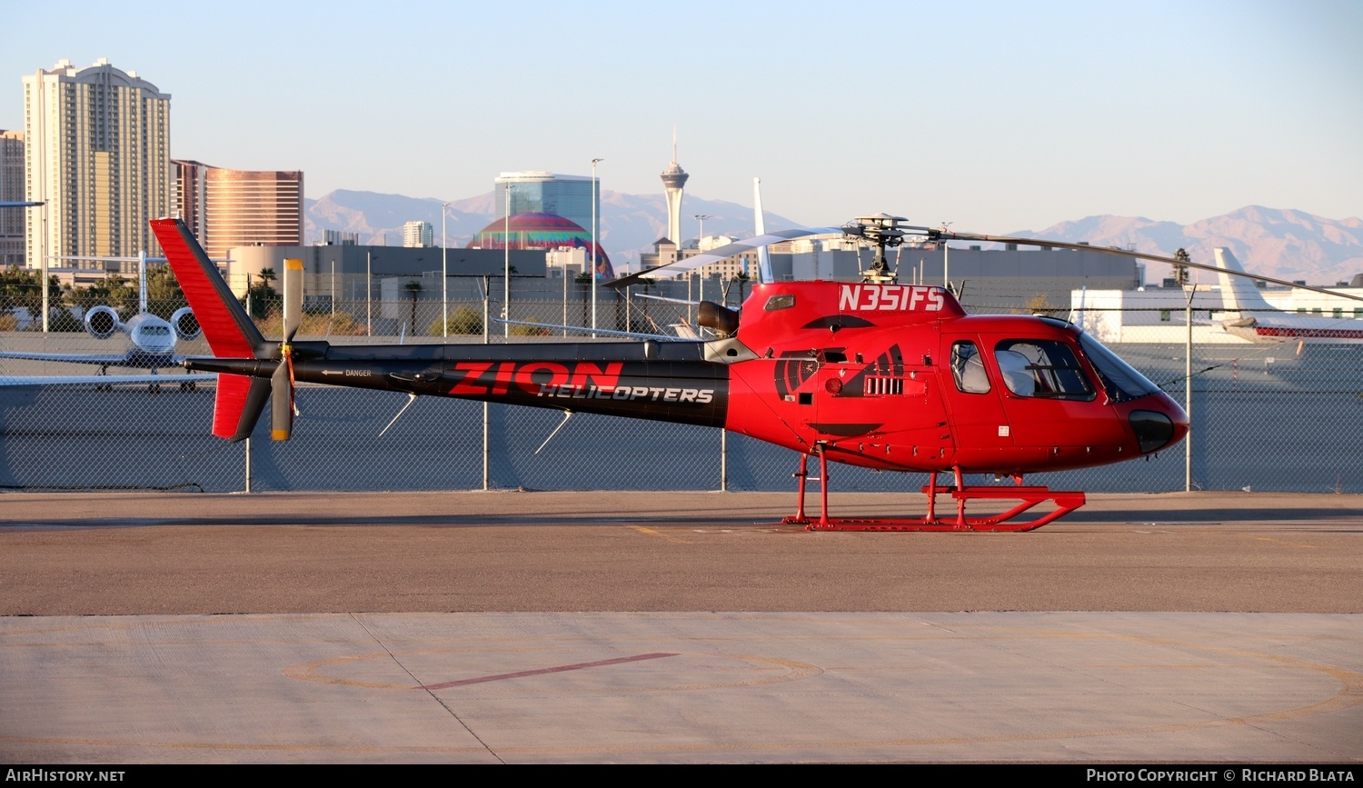 Aircraft Photo of N351FS | Eurocopter AS-350B-2 Ecureuil | Zion Helicopters | AirHistory.net #743784