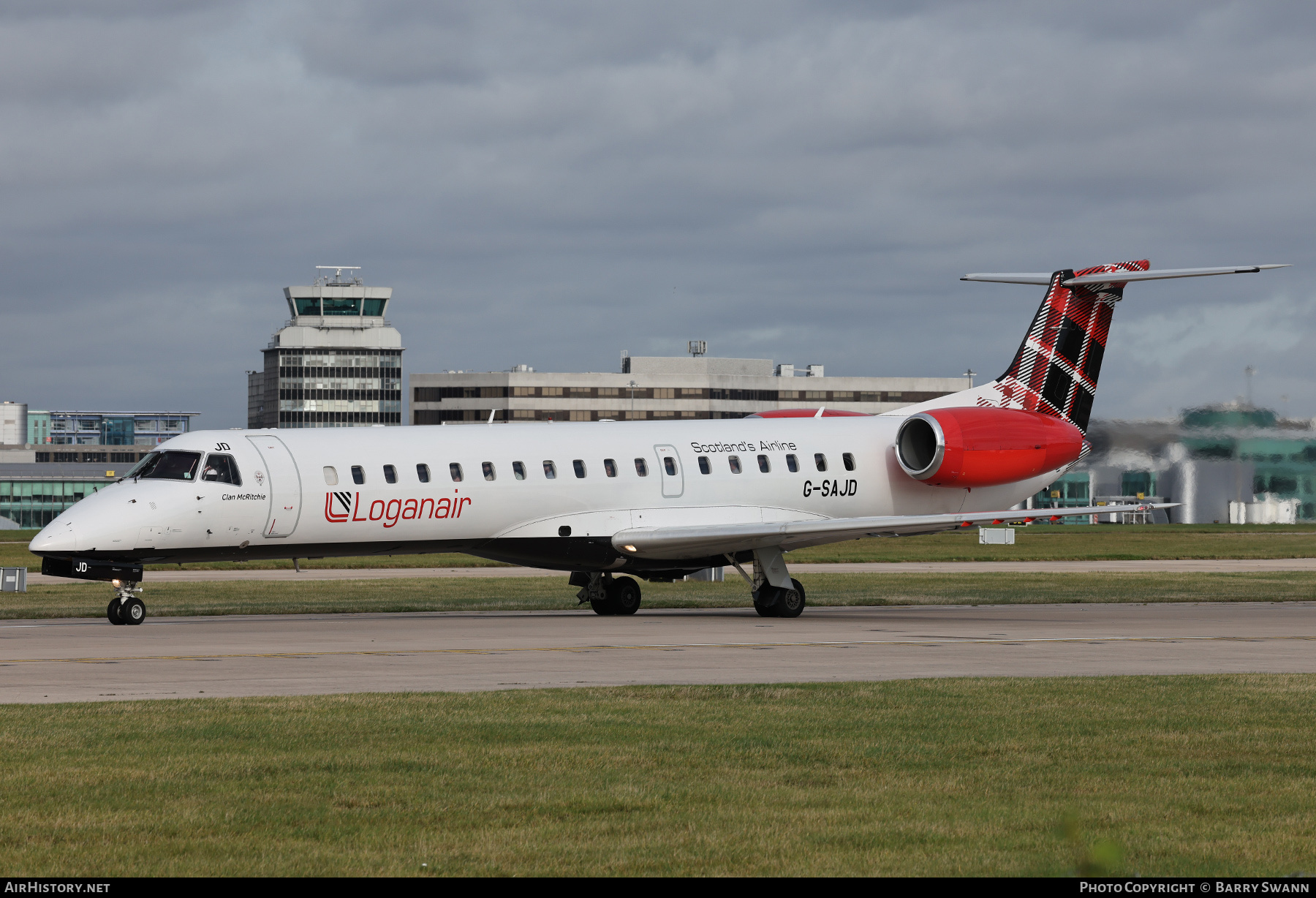 Aircraft Photo of G-SAJD | Embraer ERJ-145EP (EMB-145EP) | Loganair | AirHistory.net #743795