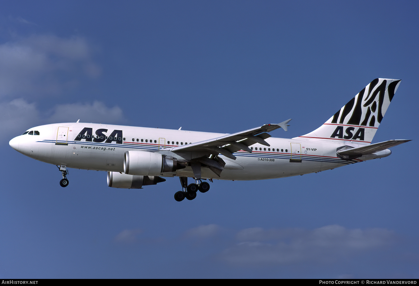 Aircraft Photo of 5Y-VIP | Airbus A310-308 | African Safari Airways - ASA | AirHistory.net #743800