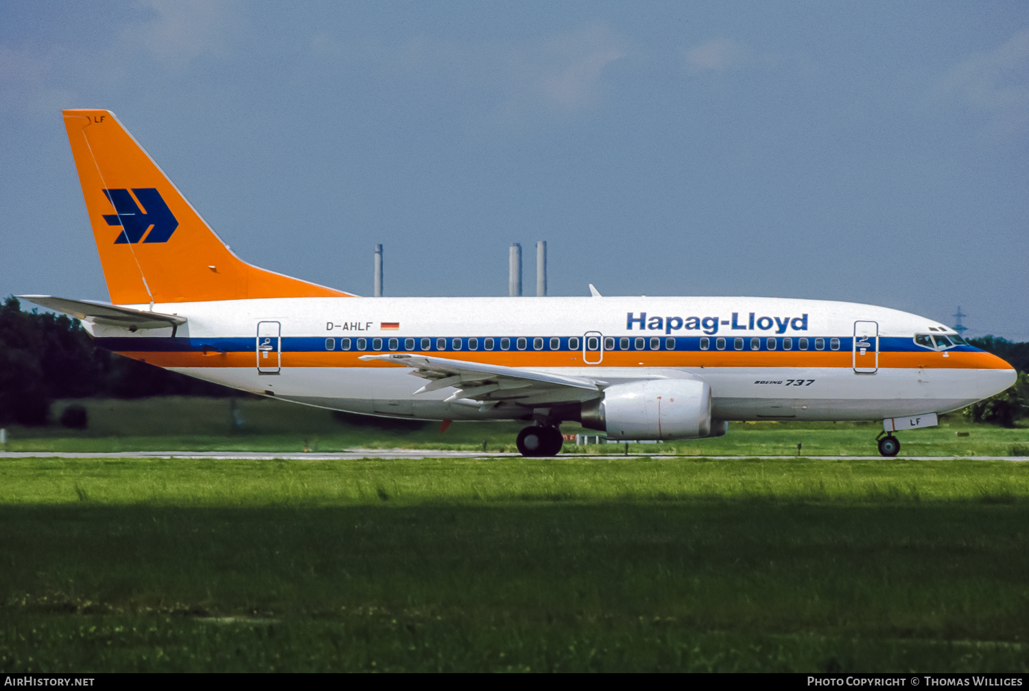 Aircraft Photo of D-AHLF | Boeing 737-5K5 | Hapag-Lloyd | AirHistory.net #743803