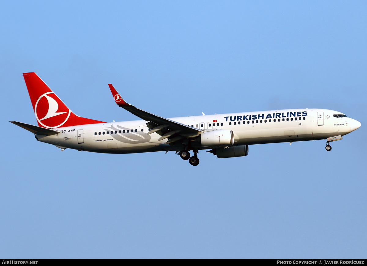 Aircraft Photo of TC-JYM | Boeing 737-9F2/ER | Turkish Airlines | AirHistory.net #743830