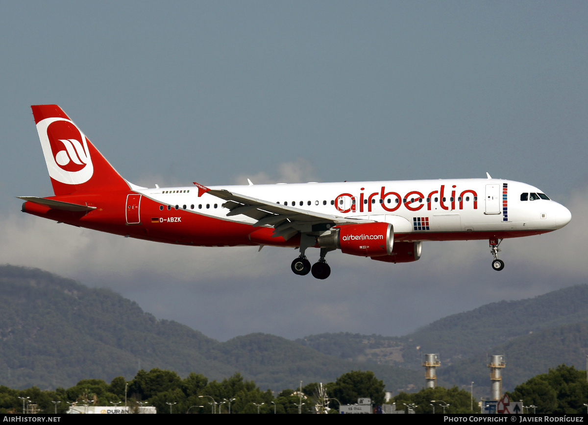Aircraft Photo of D-ABZK | Airbus A320-216 | Air Berlin | AirHistory.net #743906