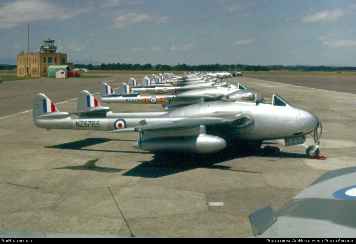 Aircraft Photo of NZ5765 | De Havilland D.H. 100 Vampire FB5 | New Zealand - Air Force | AirHistory.net #743952