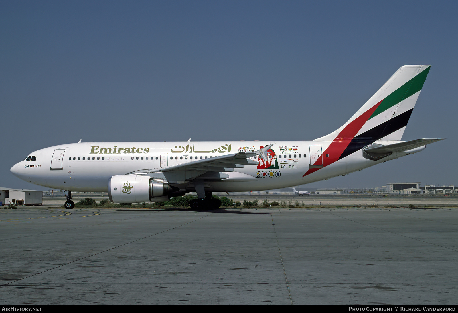 Aircraft Photo of A6-EKL | Airbus A310-308 | Emirates | AirHistory.net #744048