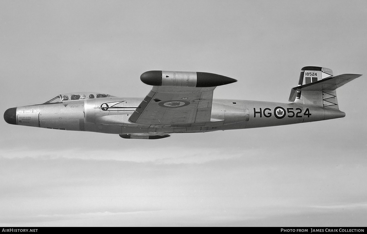 Aircraft Photo of 18524 | Avro Canada CF-100 Canuck Mk.5 | Canada - Air Force | AirHistory.net #744052