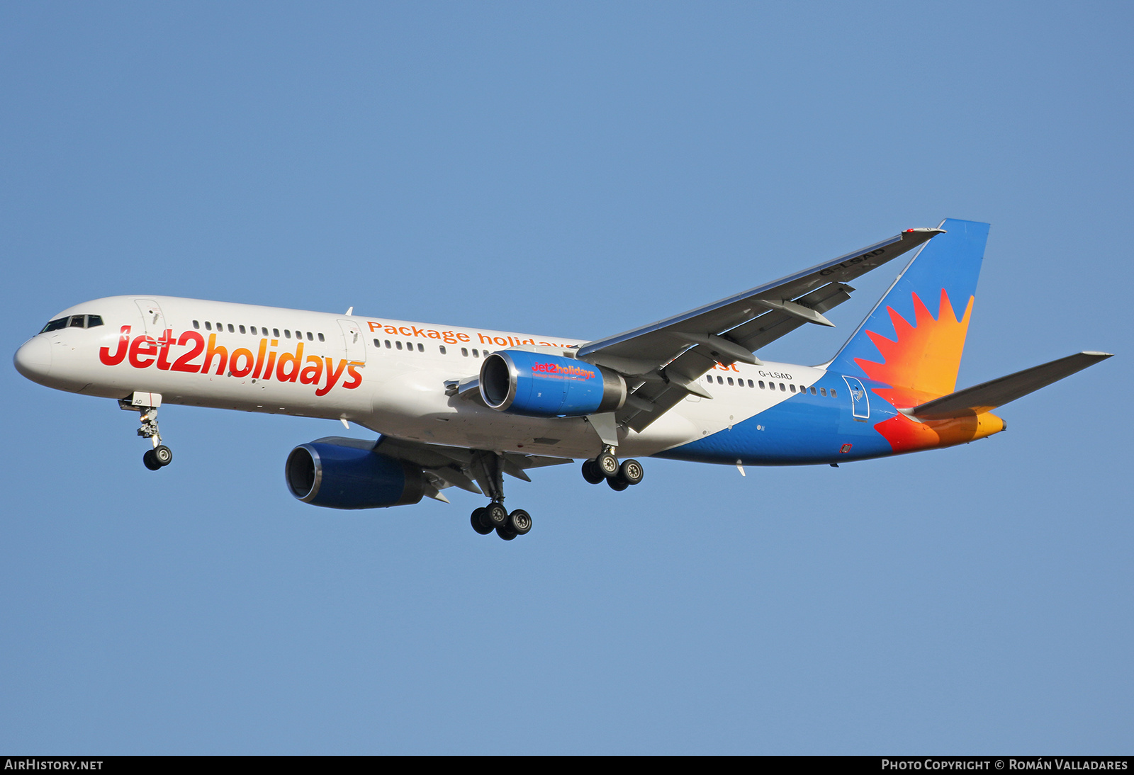 Aircraft Photo of G-LSAD | Boeing 757-23N | Jet2 Holidays | AirHistory.net #744165