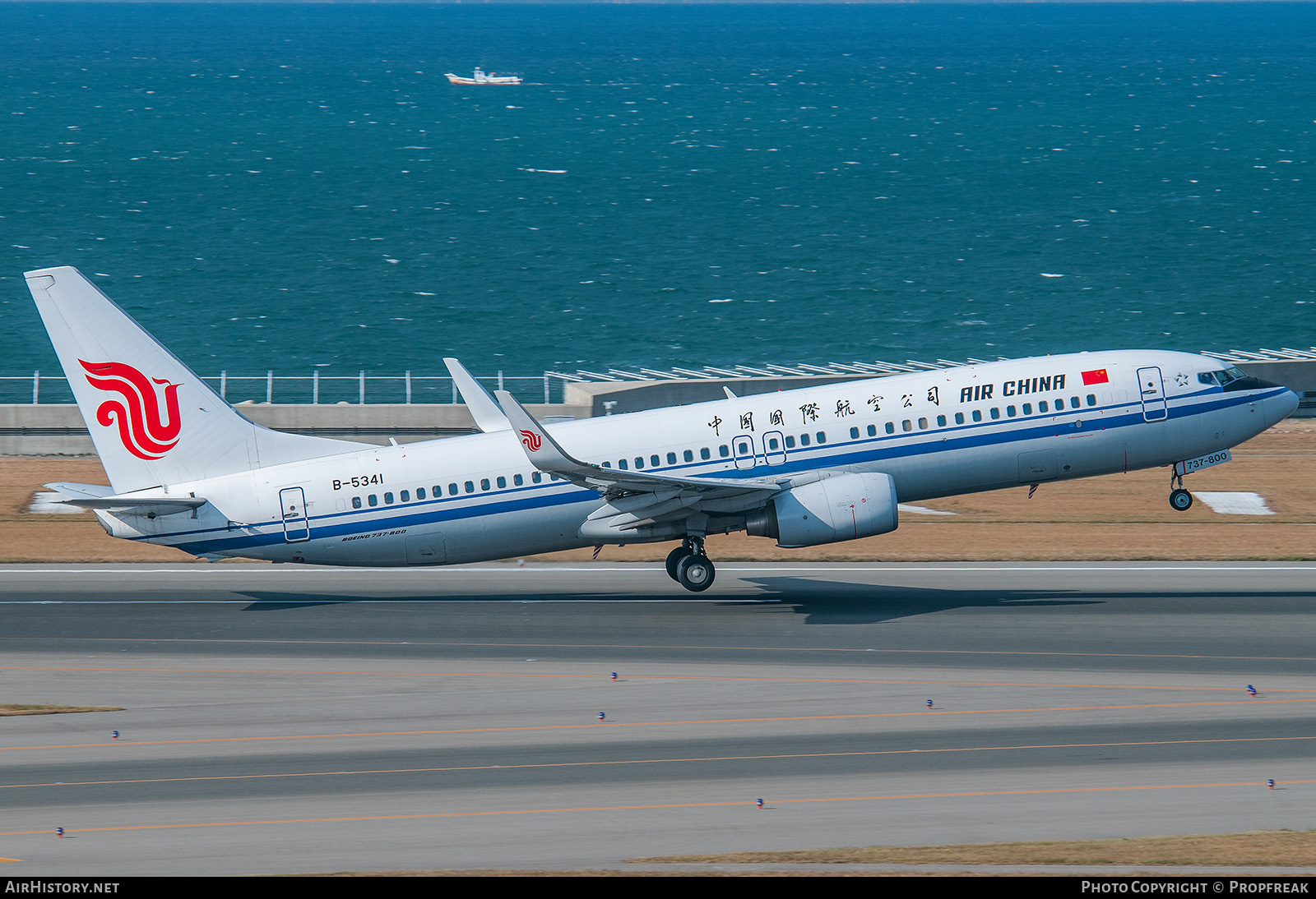 Aircraft Photo of B-5341 | Boeing 737-89L | Air China | AirHistory.net #744202