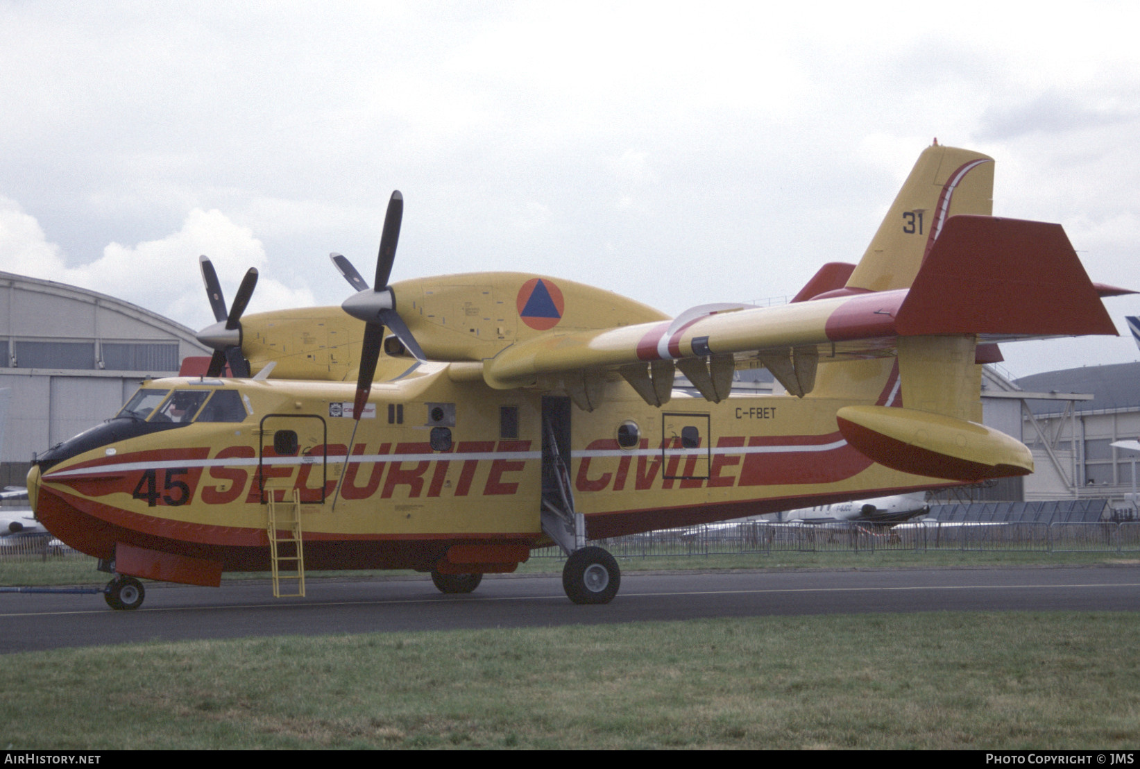 Aircraft Photo of C-FBET | Canadair CL-415 (CL-215-6B11) | Sécurité Civile | AirHistory.net #744215