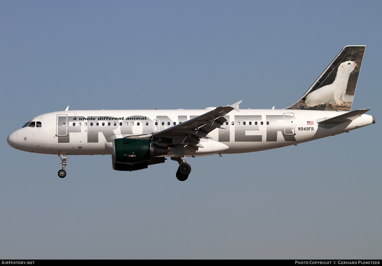 Aircraft Photo of N949FR | Airbus A319-112 | Frontier Airlines | AirHistory.net #744371