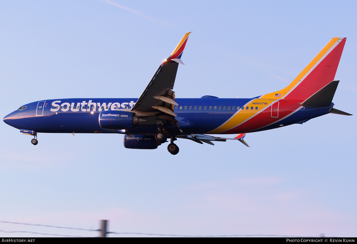 Aircraft Photo of N8607M | Boeing 737-8H4 | Southwest Airlines | AirHistory.net #744588
