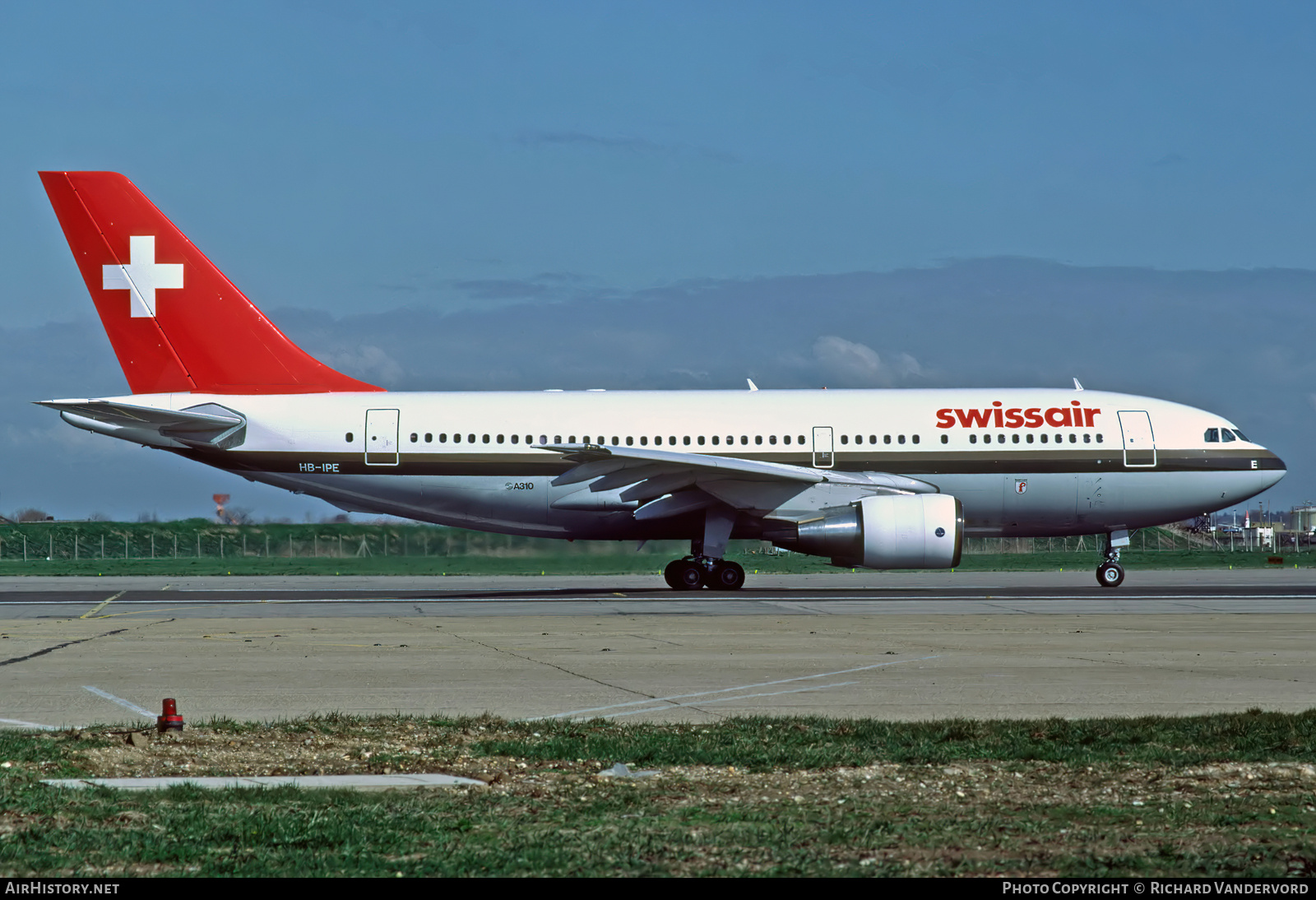 Aircraft Photo of HB-IPE | Airbus A310-221 | Swissair | AirHistory.net #744591