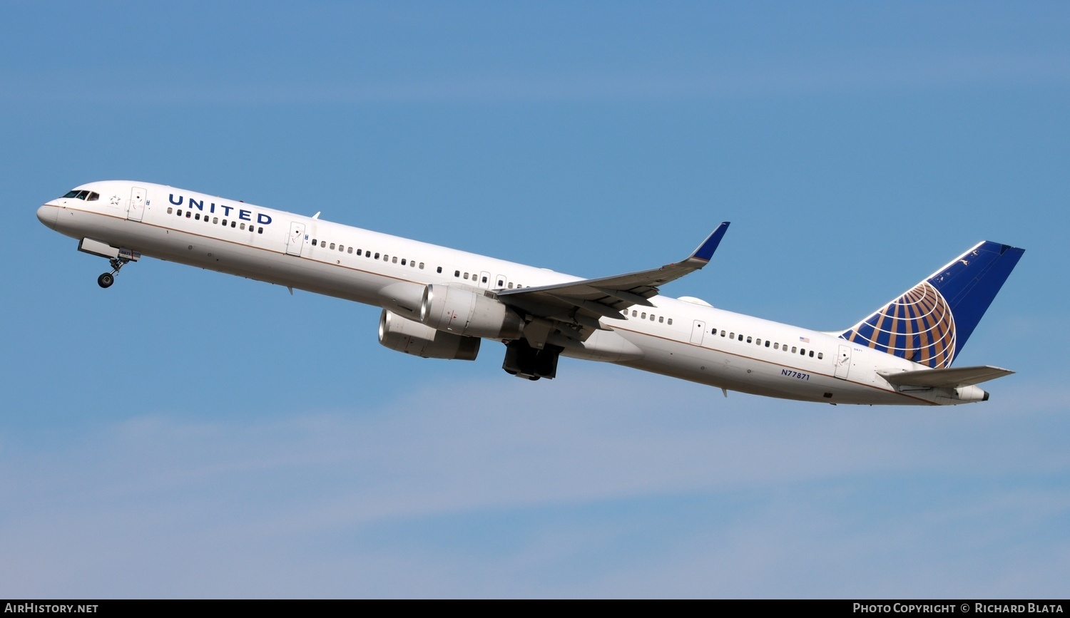 Aircraft Photo of N77871 | Boeing 757-33N | United Airlines | AirHistory.net #744608