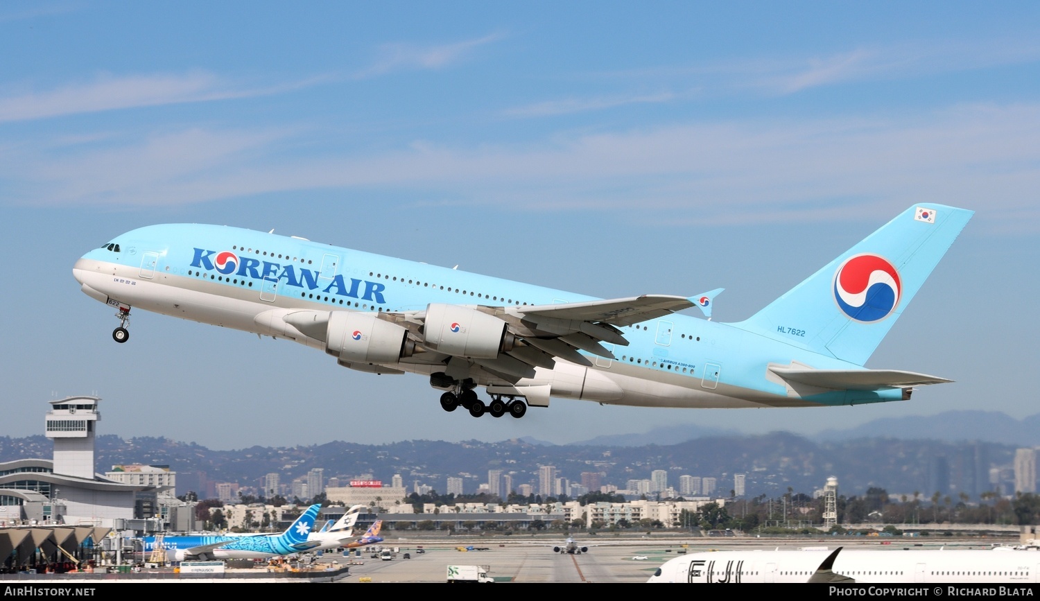 Aircraft Photo of HL7622 | Airbus A380-861 | Korean Air | AirHistory.net #744609