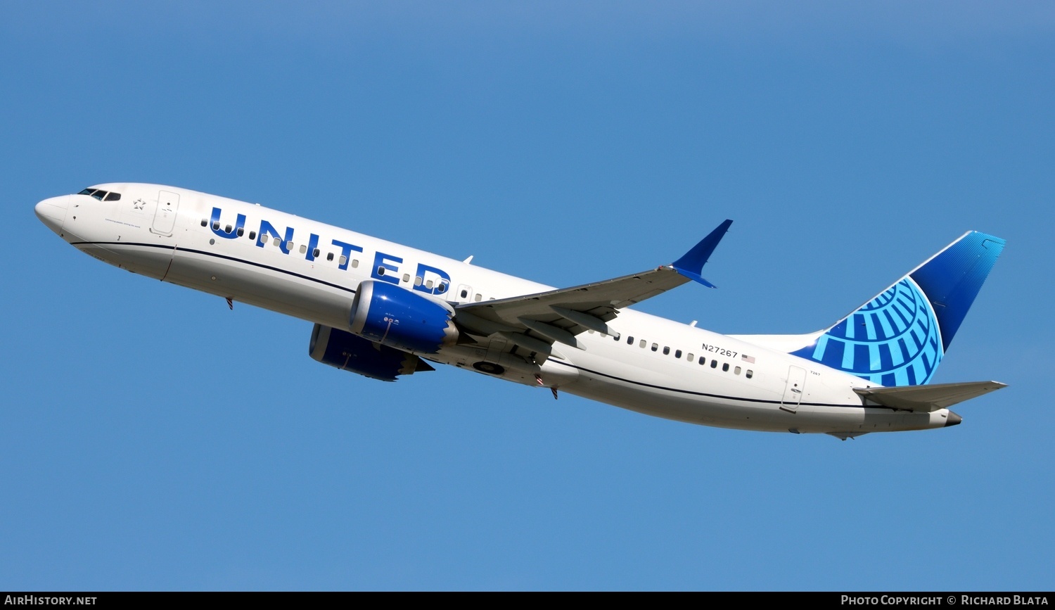 Aircraft Photo of N27267 | Boeing 737-8 Max 8 | United Airlines | AirHistory.net #744621