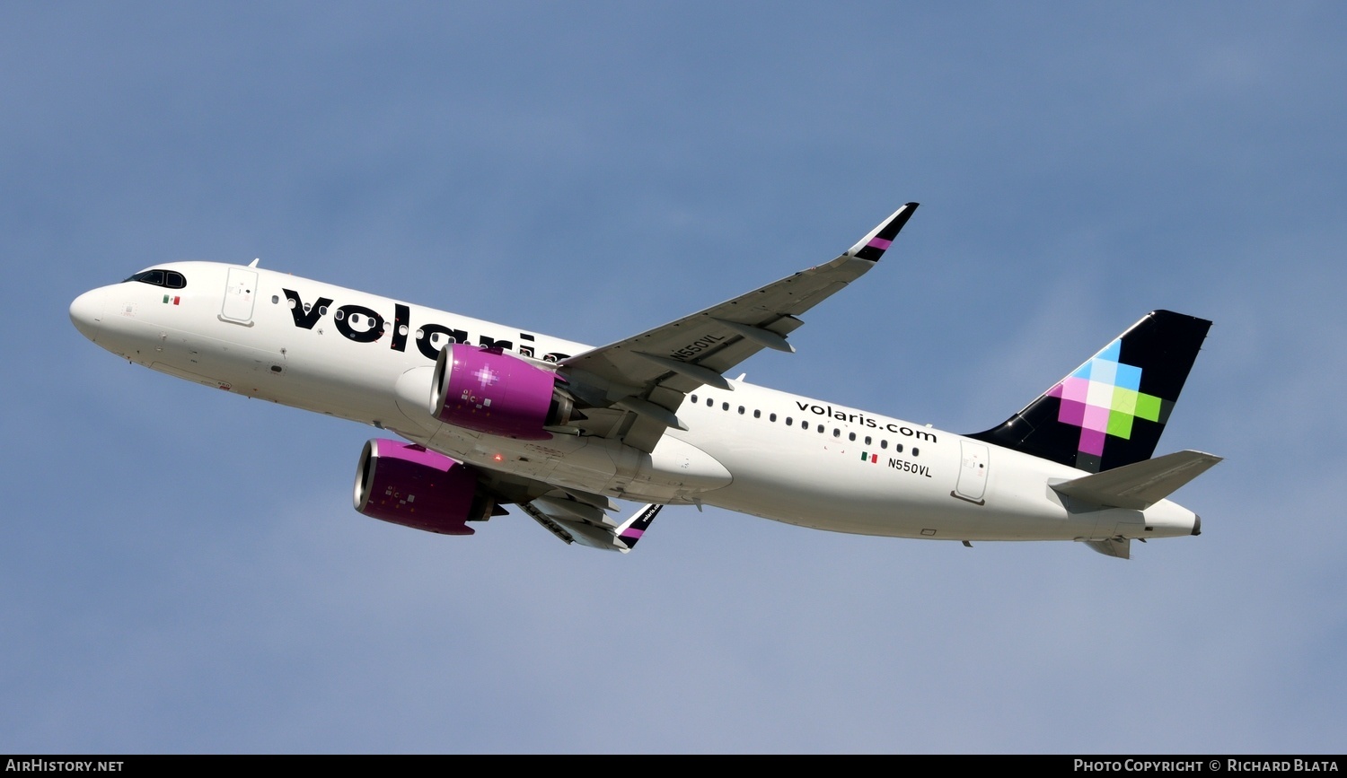 Aircraft Photo of N550VL | Airbus A320-251N | Volaris | AirHistory.net #744622