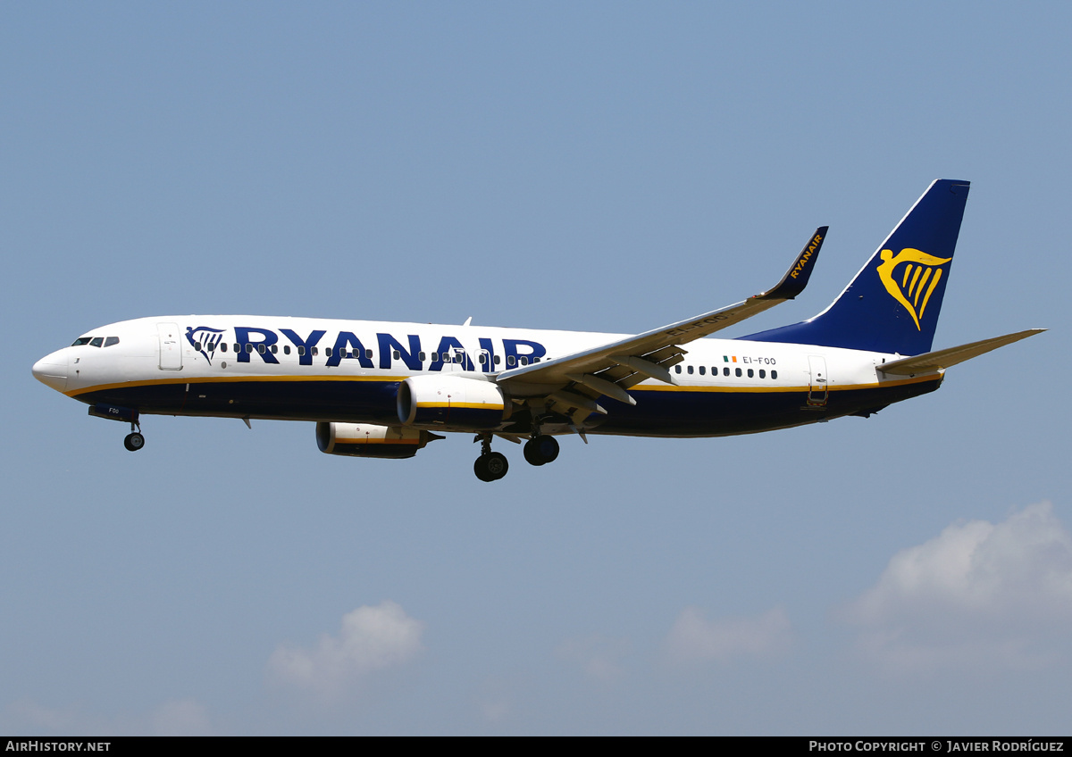 Aircraft Photo of EI-FOO | Boeing 737-8AS | Ryanair | AirHistory.net #744696