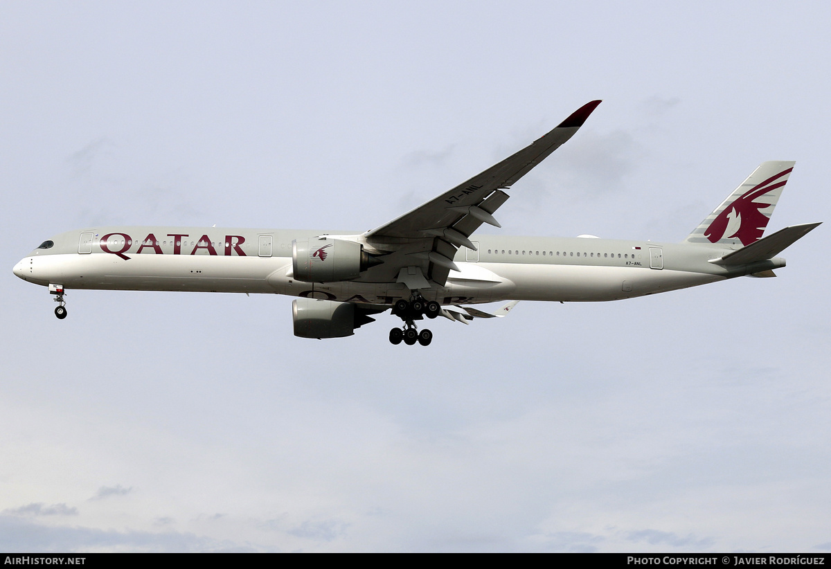 Aircraft Photo of A7-ANL | Airbus A350-1041 | Qatar Airways | AirHistory.net #744734
