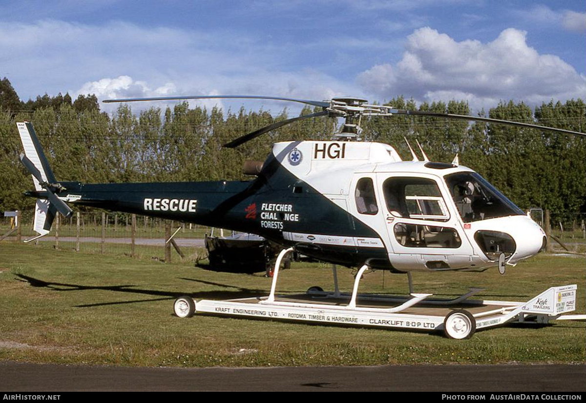 Aircraft Photo of ZK-HGI / HGI | Aerospatiale AS-350B Squirrel | Fletcher Challenge Forests | AirHistory.net #744740