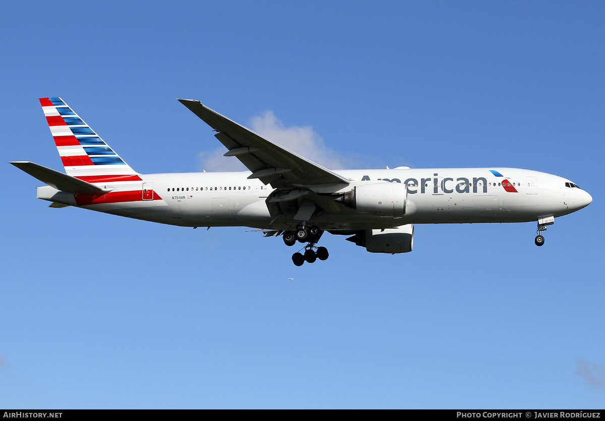 Aircraft Photo of N754AN | Boeing 777-223/ER | American Airlines | AirHistory.net #744742