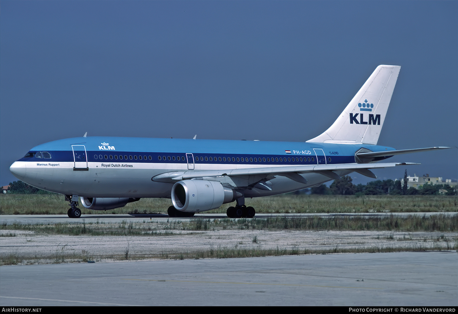 Aircraft Photo of PH-AGD | Airbus A310-203 | KLM - Royal Dutch Airlines | AirHistory.net #744813