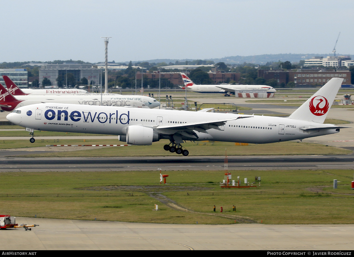 Aircraft Photo of JA732J | Boeing 777-346/ER | Japan Airlines - JAL | AirHistory.net #744829