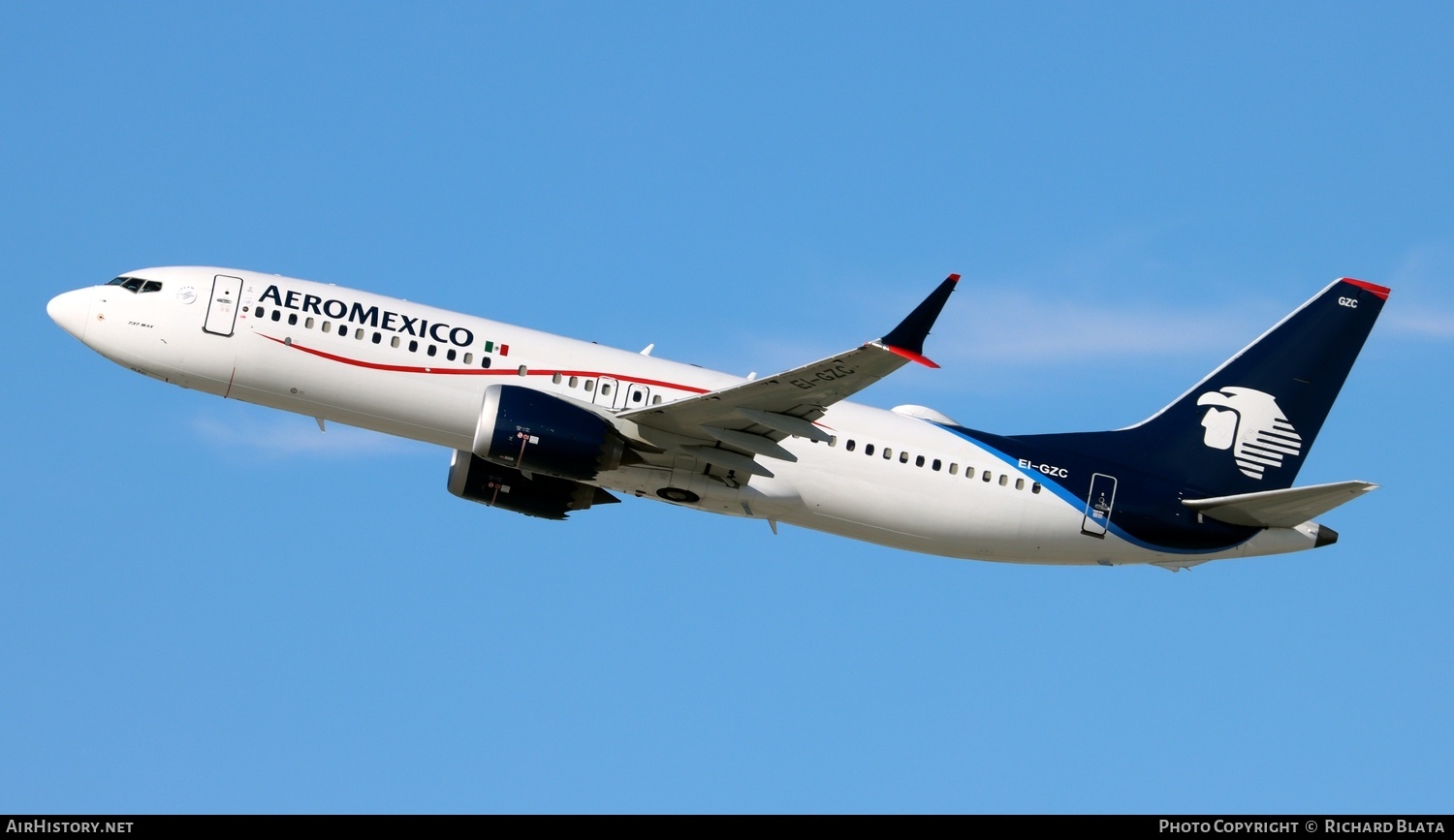 Aircraft Photo of EI-GZC | Boeing 737-8 Max 8 | AeroMéxico | AirHistory.net #744830