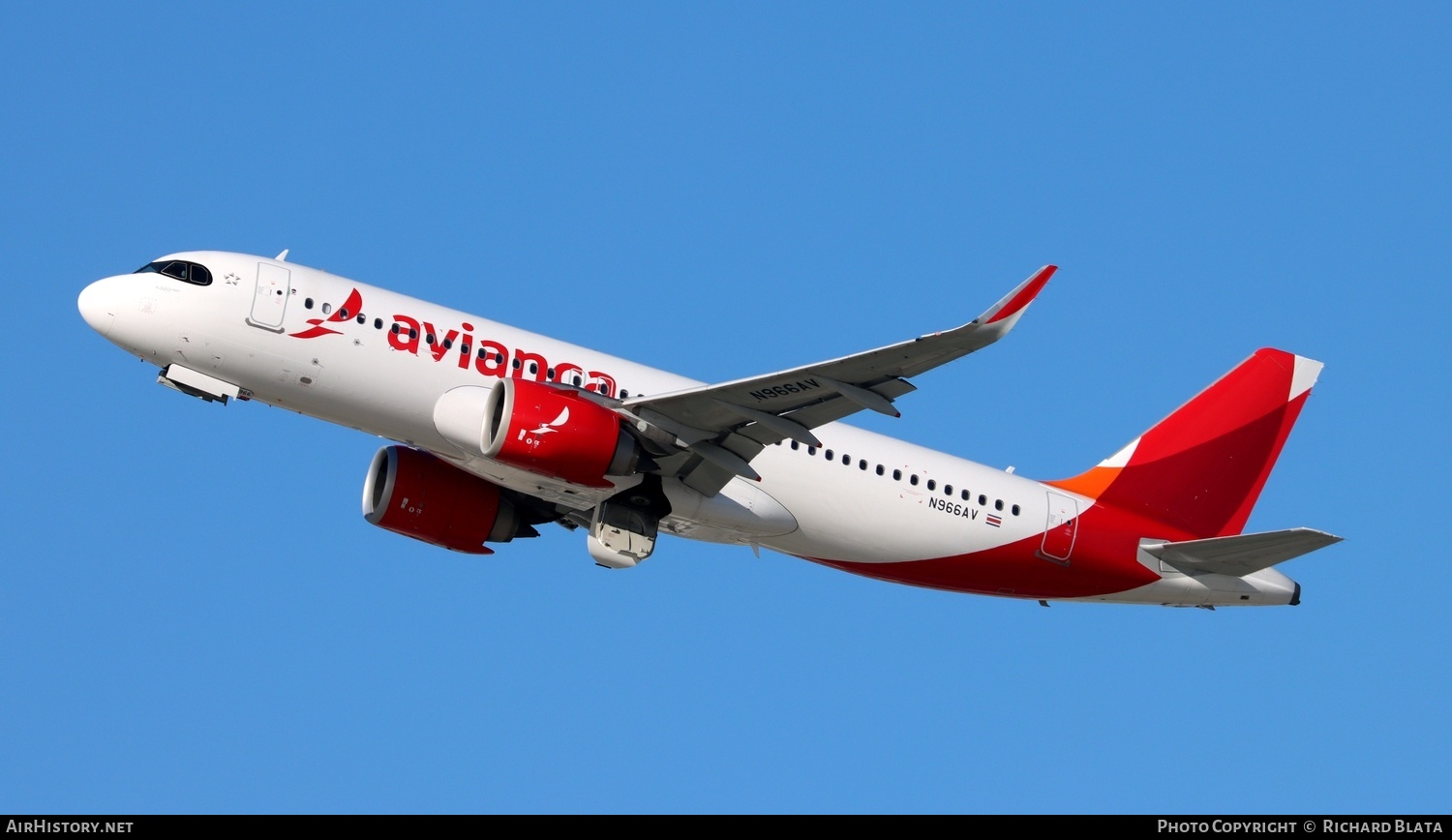 Aircraft Photo of N966AV | Airbus A320-251N | Avianca | AirHistory.net #744833