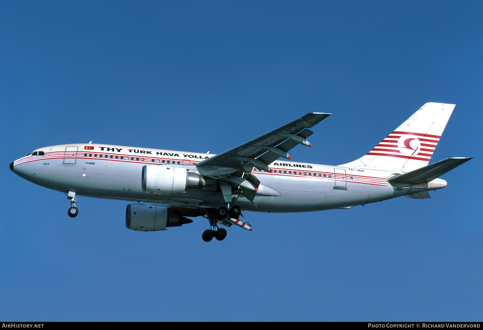 Aircraft Photo of TC-JCN | Airbus A310-203 | THY Türk Hava Yolları - Turkish Airlines | AirHistory.net #744861
