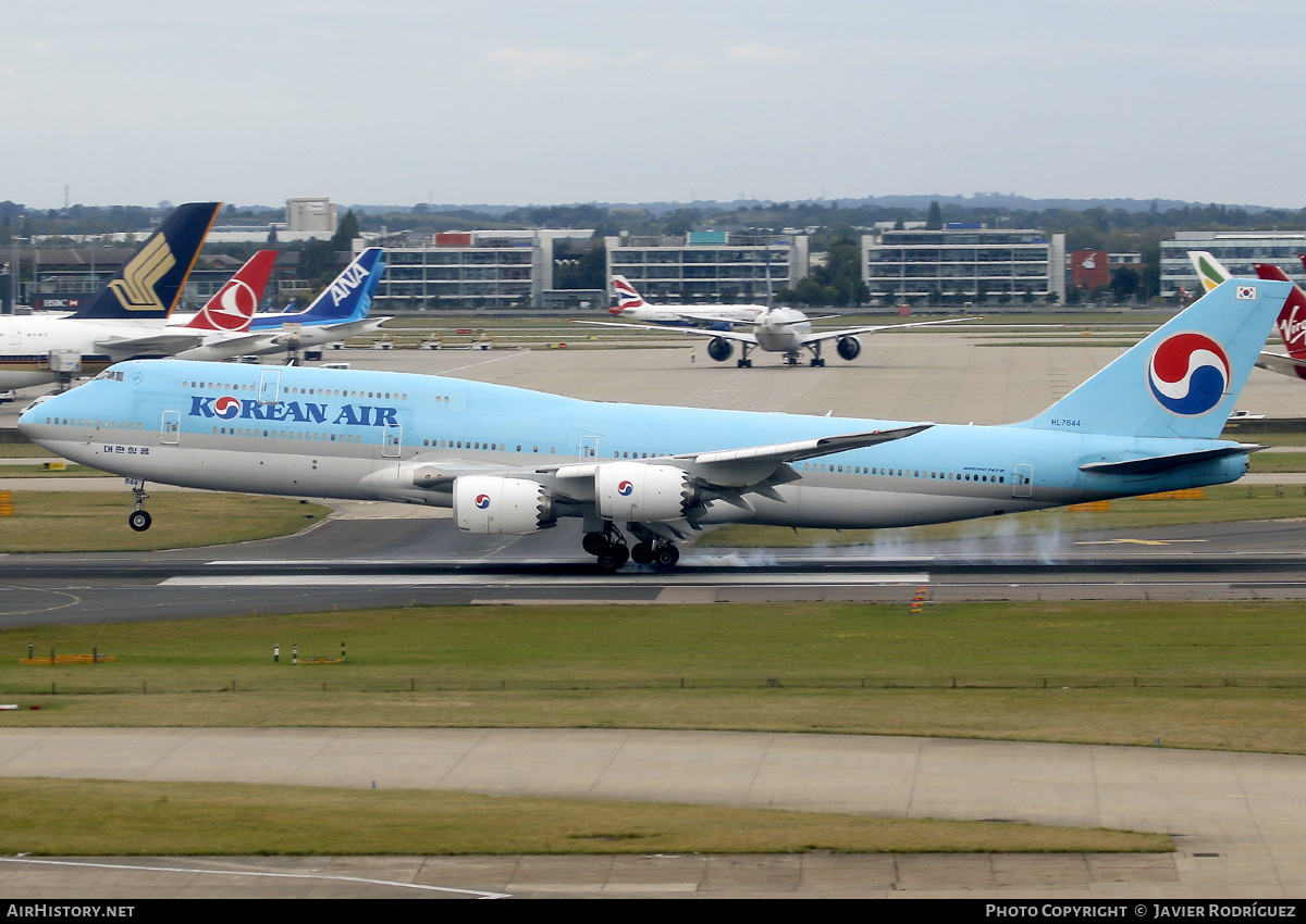 Aircraft Photo of HL7644 | Boeing 747-8I | Korean Air | AirHistory.net #744907