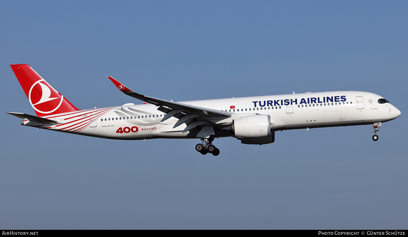 Aircraft Photo of TC-LGH | Airbus A350-941 | Turkish Airlines | AirHistory.net #744916