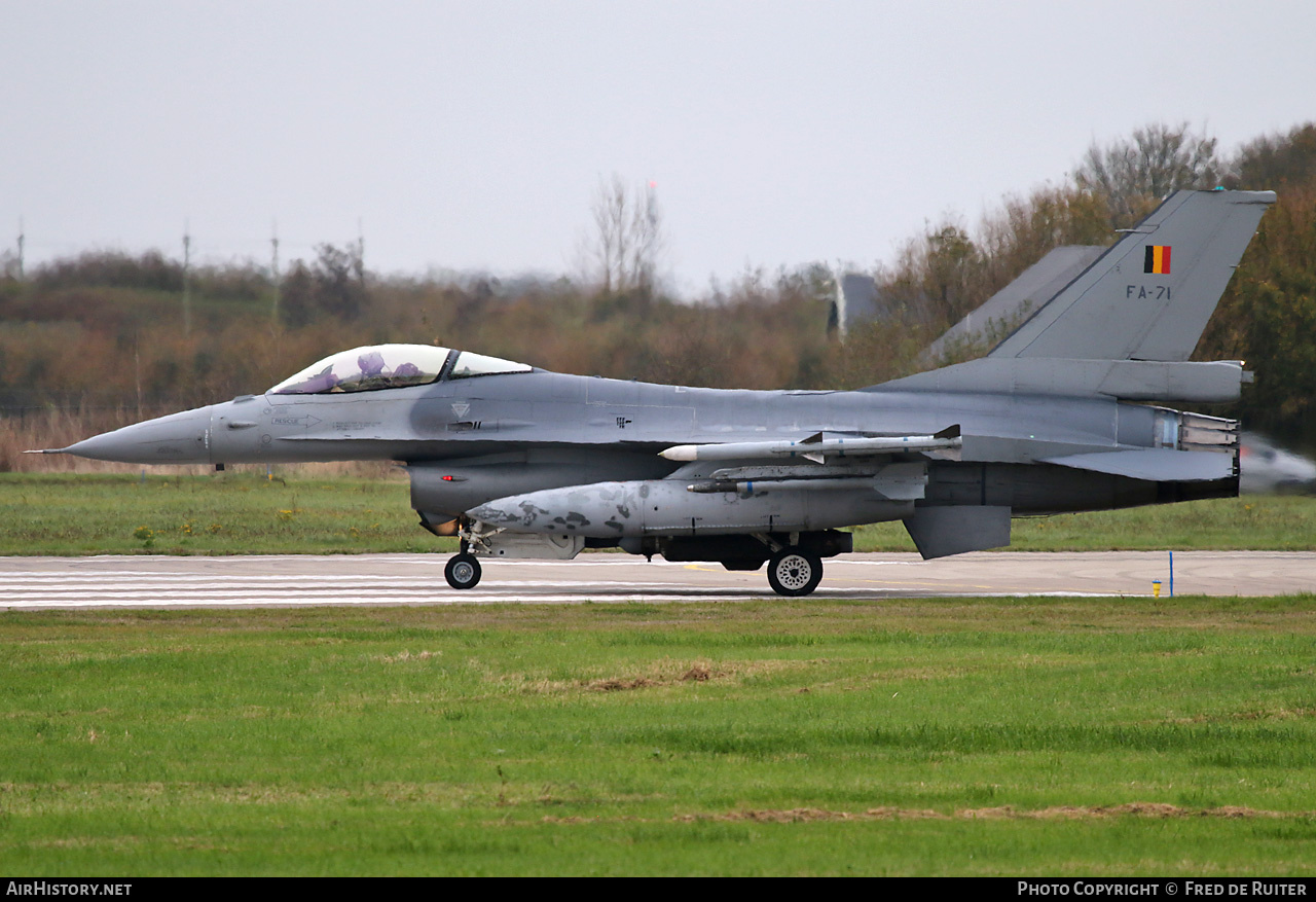 Aircraft Photo of FA-71 | General Dynamics F-16AM Fighting Falcon | Belgium - Air Force | AirHistory.net #744947