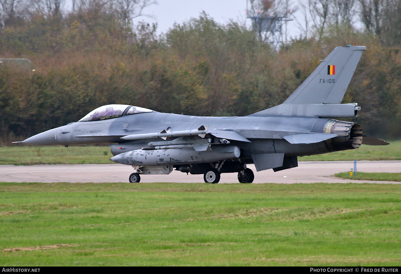 Aircraft Photo of FA-109 | General Dynamics F-16AM Fighting Falcon | Belgium - Air Force | AirHistory.net #744976