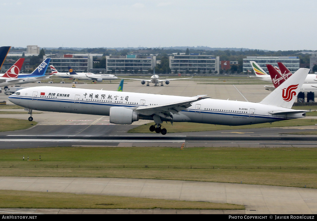 Aircraft Photo of B-2090 | Boeing 777-39L/ER | Air China | AirHistory.net #744997