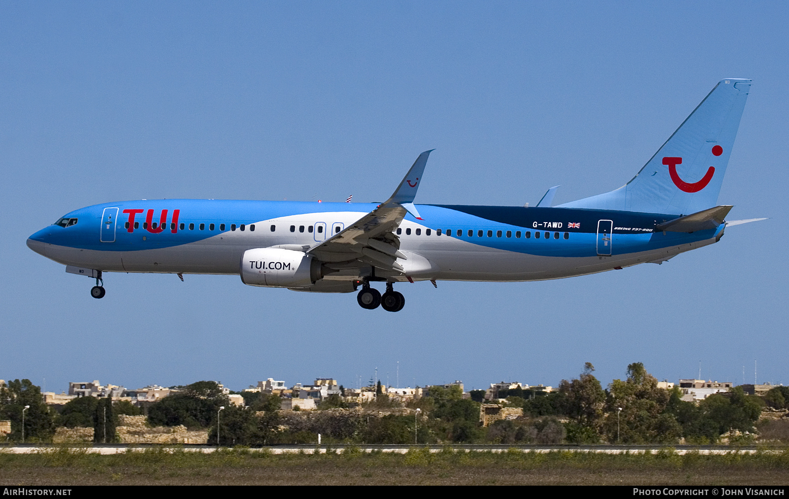 Aircraft Photo of G-TAWD | Boeing 737-8K5 | TUI | AirHistory.net #745071