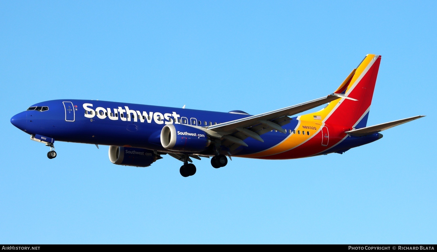 Aircraft Photo of N8932Q | Boeing 737-8 Max 8 | Southwest Airlines | AirHistory.net #745157