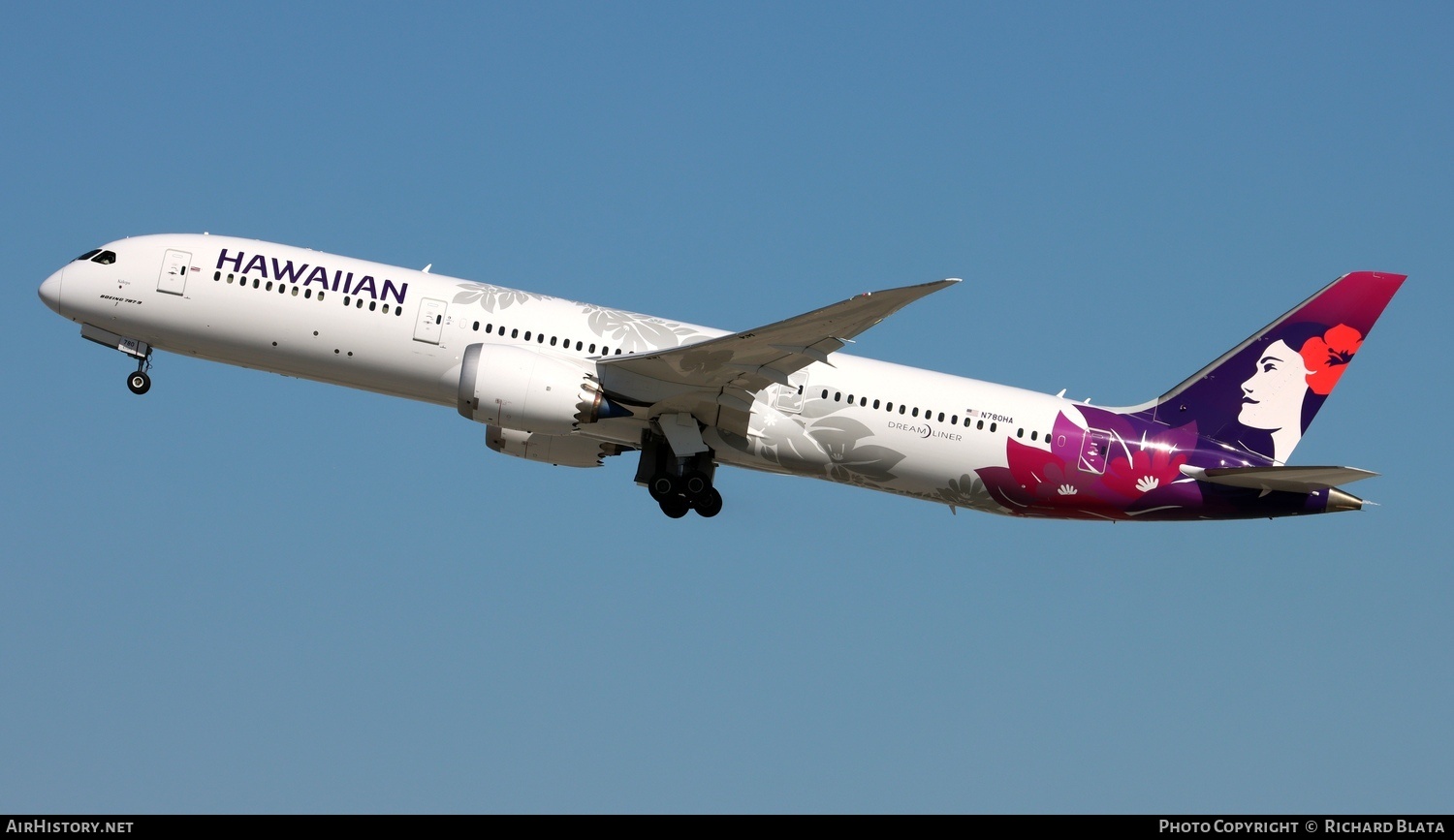 Aircraft Photo of N780HA | Boeing 787-9 Dreamliner | Hawaiian Airlines | AirHistory.net #745176