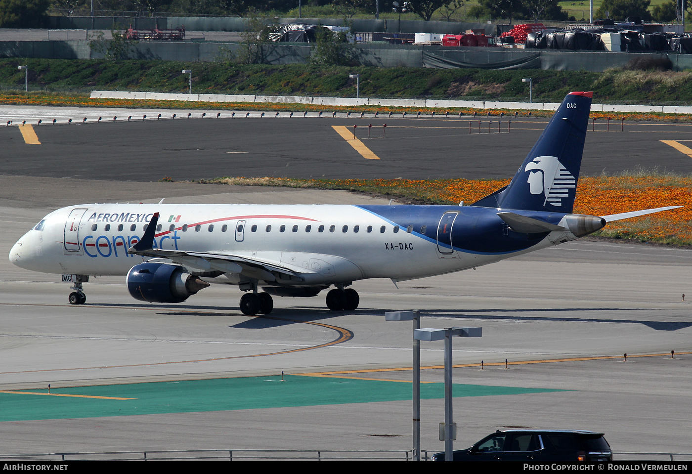 Aircraft Photo of XA-DAC | Embraer 190LR (ERJ-190-100LR) | AeroMéxico Connect | AirHistory.net #745177