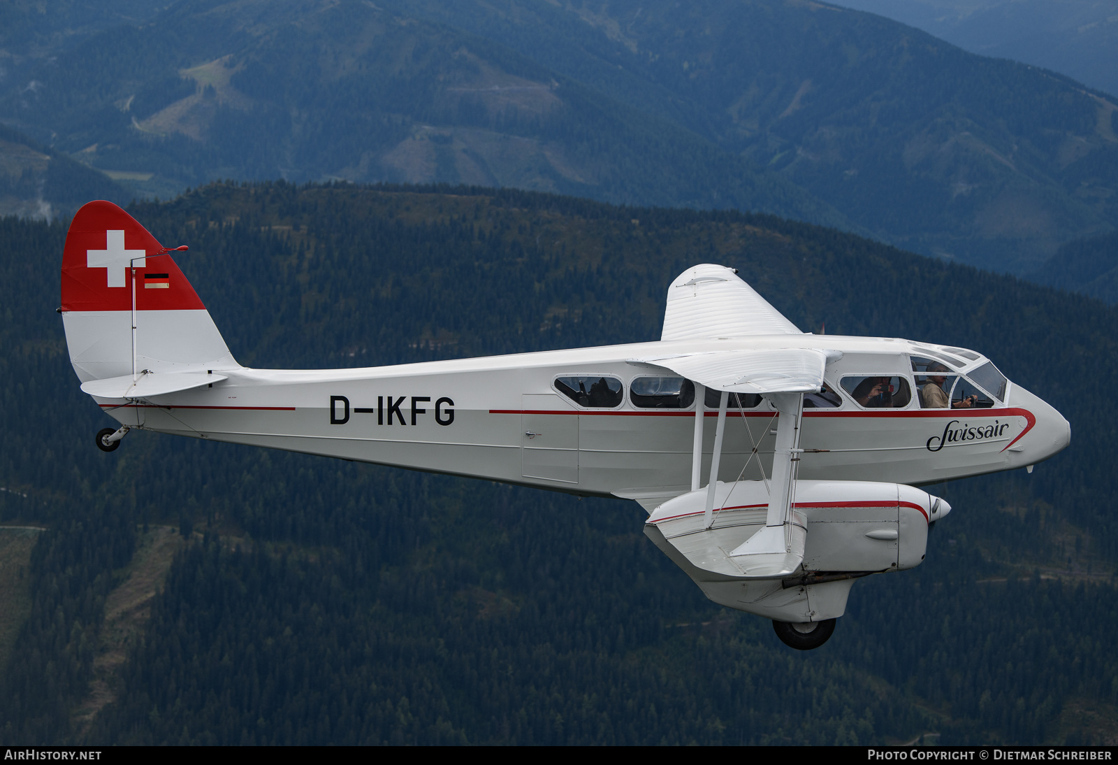 Aircraft Photo of D-IKFG | De Havilland D.H. 89A Dragon Rapide | Swissair | AirHistory.net #745331