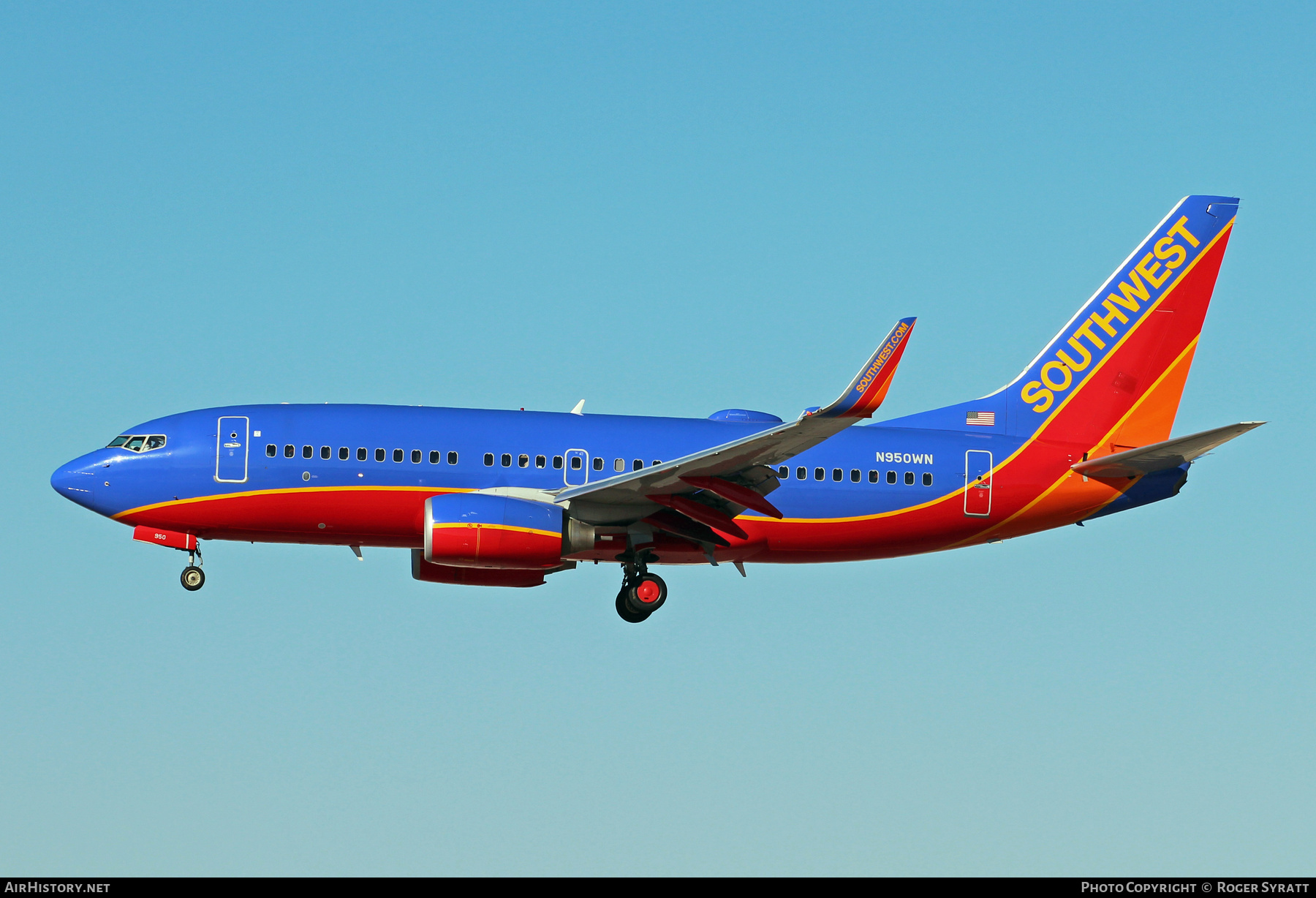 Aircraft Photo of N950WN | Boeing 737-7H4 | Southwest Airlines | AirHistory.net #745336