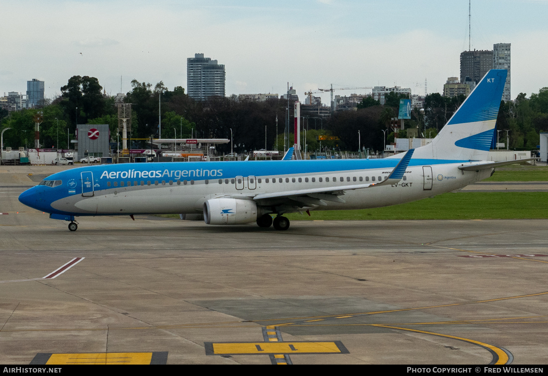 Aircraft Photo of LV-GKT | Boeing 737-800 | Aerolíneas Argentinas | AirHistory.net #745353