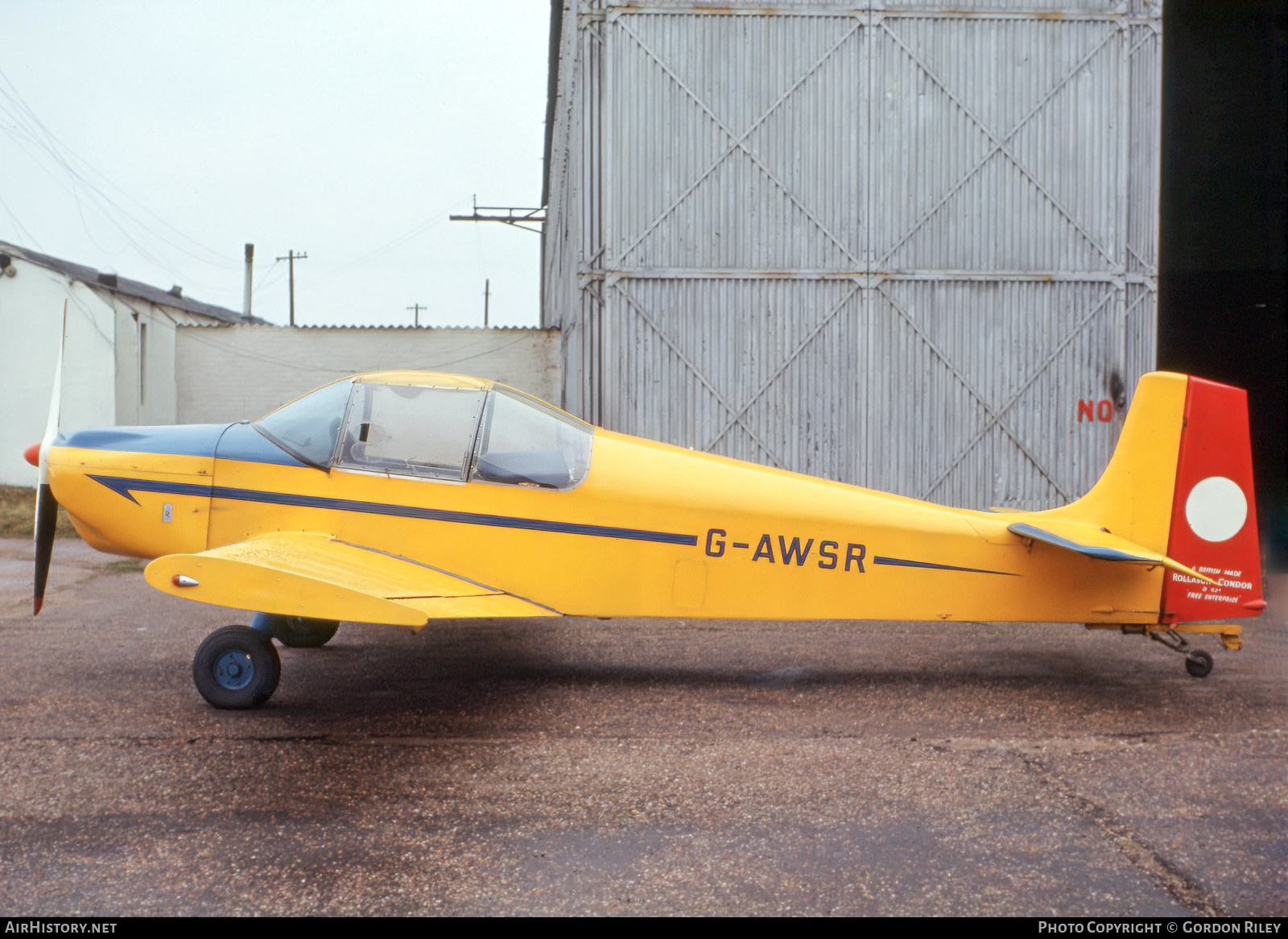 Aircraft Photo of G-AWSR | Rollason Druine D.62B Condor | AirHistory.net #745368