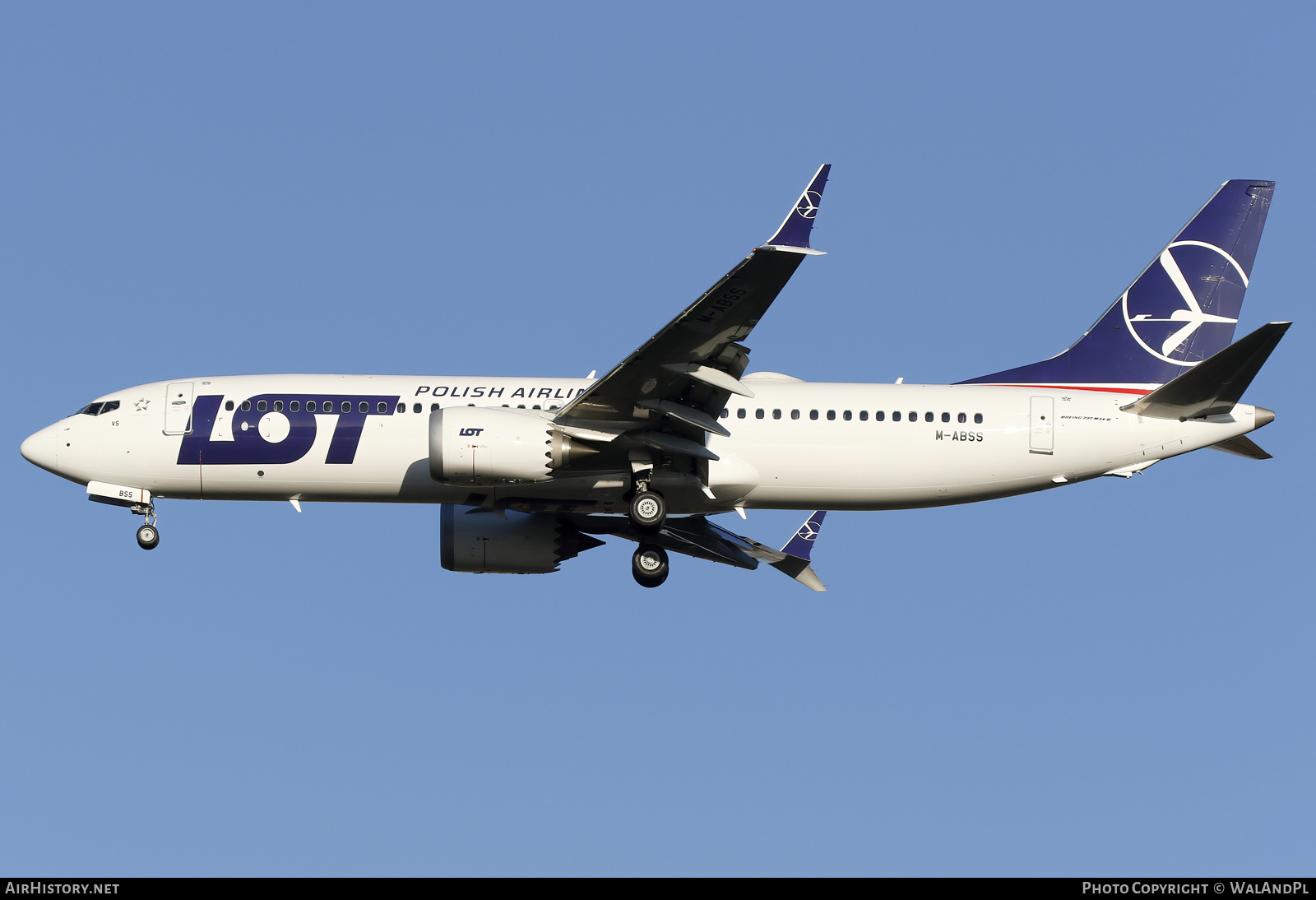 Aircraft Photo of M-ABSS | Boeing 737-8 Max 8 | LOT Polish Airlines - Polskie Linie Lotnicze | AirHistory.net #745406