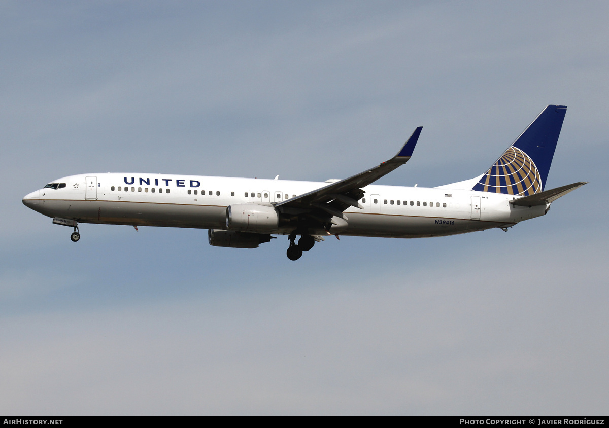 Aircraft Photo of N39416 | Boeing 737-924/ER | United Airlines | AirHistory.net #745494