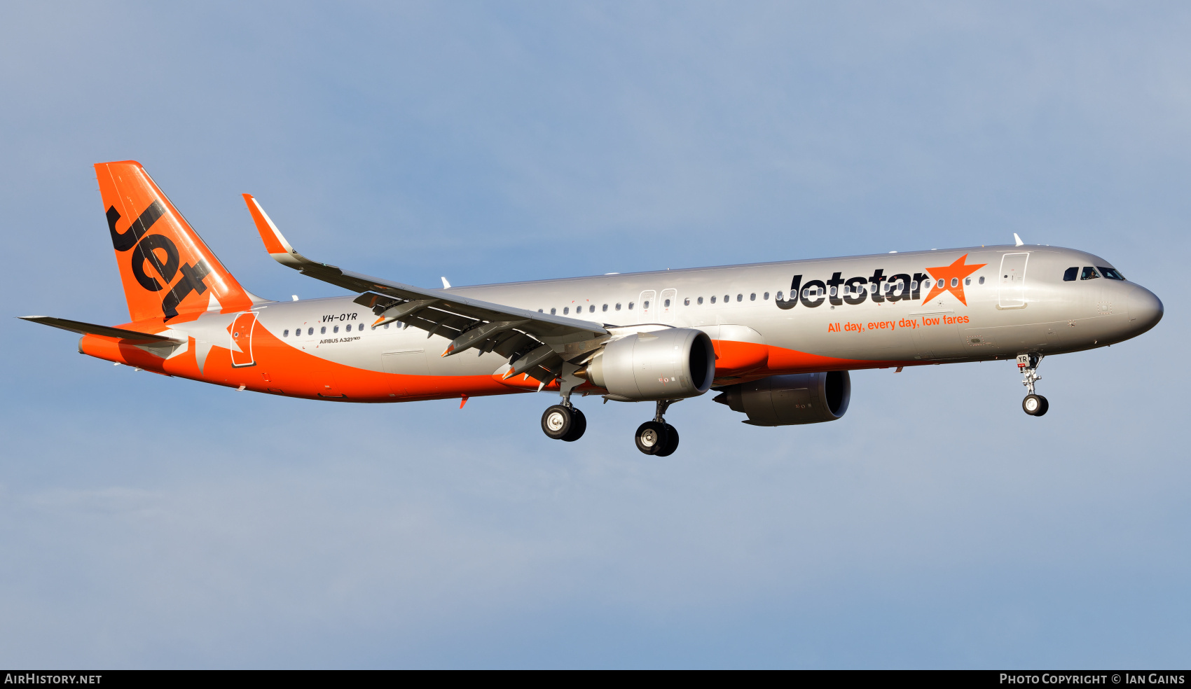 Aircraft Photo of VH-OYR | Airbus A321-251NX | Jetstar Airways | AirHistory.net #745513